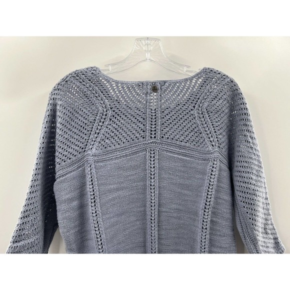 Prana Women’s 3/4 Dolman Sleeve Getup Cotton Sweater Blue Size Small - Picture 5 of 8